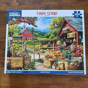 White Mountain Farm Stand Puzzle - 1000 Pieces